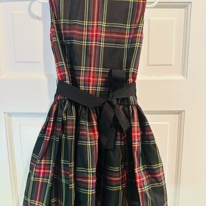 Crewcuts Plaid Kids Formal Dress - Red, Yellow, Black